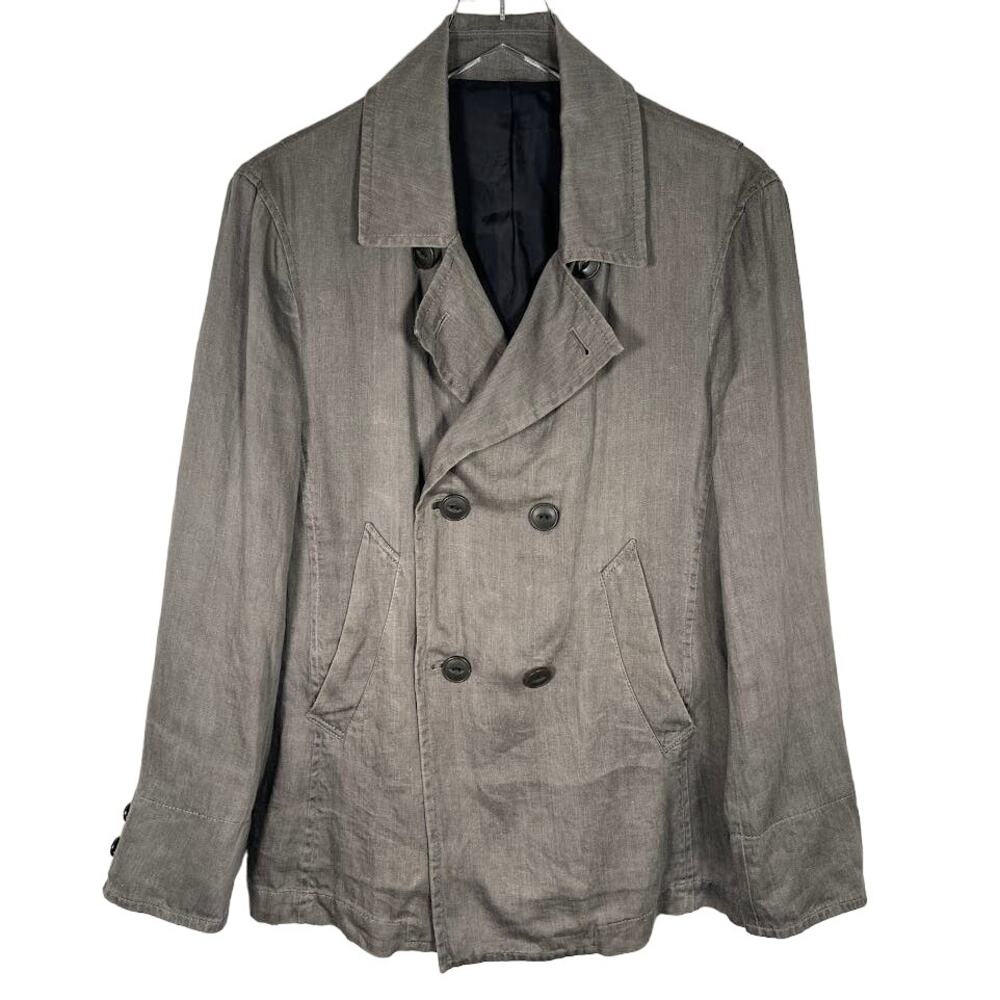 Takeo Kikuchi Women's Double Breasted Blazer Jacket M/L Gray Long Sleeve *Read